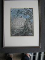 Anton Pieck: Boom met kraaien. Tekening., Ophalen