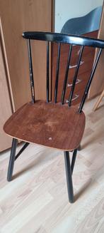 Vintage Spijlenstoel - Houten Stoel, Huis en Inrichting, Stoelen, Gebruikt, Zwart, Vintage, Ophalen of Verzenden