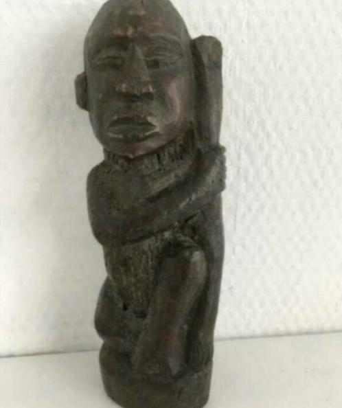 Bakongo voorouderbeeld in been altaarstuk 1910, Antiek en Kunst, Kunst | Niet-Westerse kunst, Ophalen of Verzenden