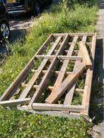 Zwaar houten pallet 250 x 120 cm, Doe-het-zelf en Verbouw, Hout en Planken, Ophalen, Gebruikt, 200 tot 250 cm, 50 mm of meer