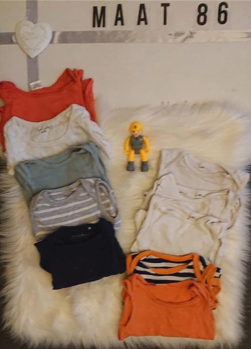 Bundel mouwloze rompers 10 stuks maat 80, Kinderen en Baby's, Babykleding | Maat 80, Gebruikt, Jongetje, Nacht- of Onderkleding