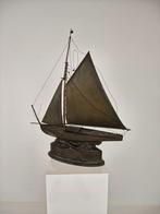 Zeldzaam Messing Zeilschip – Ondertekend en Gemaakt in 1912, Verzamelen, Scheepvaart, Ophalen, Schaalmodel, ., Zeilboot