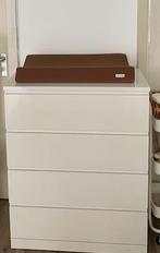 Hoogglans witte commode / ladekast (80x100cm), Kinderen en Baby's, Kinderkamer | Commodes en Kasten, Gebruikt, Ophalen of Verzenden