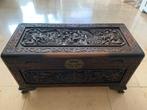 Superieure kwaliteit Aziatische handgesneden kamferkist, Huis en Inrichting, Ophalen, Minder dan 50 cm, Gebruikt, 50 tot 100 cm