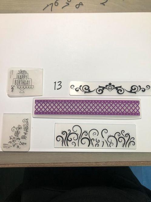 Embossing folder 13, Hobby en Vrije tijd, Kaarten | Zelf maken, Zo goed als nieuw, Pons of Mal, Ophalen of Verzenden