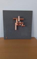 3D (wand)object, koperkleurig, keramiek, Ophalen of Verzenden