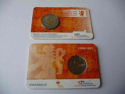 2 euro 200 jaar Koninkrijk BU-kwaliteit in coincard, Postzegels en Munten, Munten | Europa | Euromunten, Losse munt, 2 euro, Overige landen