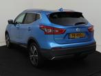 Nissan Qashqai 1.2 N-Connecta 115PK | Automaat | Panoramadak, Auto's, Nissan, Stof, Gebruikt, 4 cilinders, Blauw