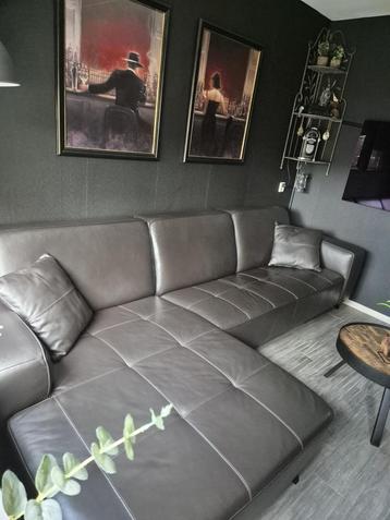 Zgan lounge bank echt leer! beschikbaar voor biedingen