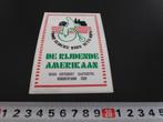 sticker De rijdende Amerikaan Uden Breda Oosterhout Kaatsheu, Verzamelen, Stickers, Ophalen, Zo goed als nieuw, Bedrijf of Vereniging