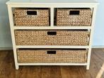 Houten LadeKast met rieten laden, Minder dan 50 cm, Gebruikt, Overige materialen, 100 tot 150 cm
