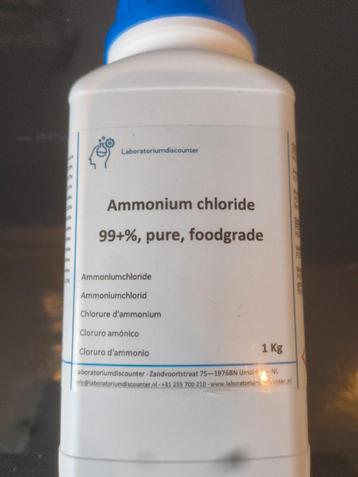 Ammoniumchloride beschikbaar voor biedingen