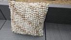 Noppen kussens 50x50  beige/licht bruin/groen achtig), Ophalen, Zo goed als nieuw, Beige, Vierkant