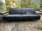 Young International Ramos Sofa zwart leer.Gerard Vollenbrock, Kunststof, Rechte bank, Gebruikt, 75 tot 100 cm