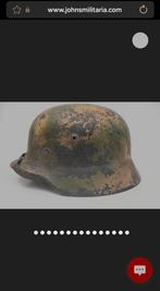M35 ex dd luftwaffe 2tone camo helm, Verzamelen, Militaria | Tweede Wereldoorlog, Ophalen, Johnsmilitaria.com, Duitsland, Luchtmacht