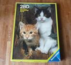 Ravensburger vintage puzzle kattenpuzzel poezen puzzel 1979, Ophalen of Verzenden, Minder dan 500 stukjes, Gebruikt, Legpuzzel
