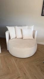 Creme ronde Loveseat, merk Passe Partout, Ophalen, Gebruikt, Eenpersoons, Minder dan 150 cm