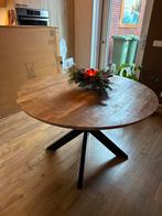 Nieuwe Mango Houten Eettafel - 120cm Diameter #4, Huis en Inrichting, Tafels | Eettafels, Ophalen, 100 tot 150 cm, Rond, Nieuw