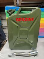 Benzine Jerrycan 20L - Groen met schenktuit, Ophalen of Verzenden, Zo goed als nieuw
