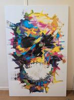 Kunststof 'linnen look' doek op houten frame, Antiek en Kunst, Kunst | Schilderijen | Abstract, Ophalen