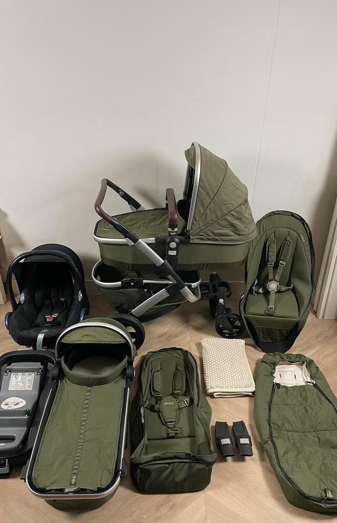 Mooie Groene Joolz 3-in-1 Geo Tweeling/Duo Green, Kinderen en Baby's, Kinderwagens en Combinaties, Zo goed als nieuw, Overige merken