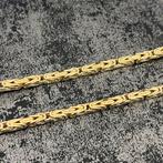 14k gouden koningsketting schakel 65cm 4,1mm dik, Sieraden, Tassen en Uiterlijk, Kettingen, Ophalen of Verzenden, Nieuw, Goud