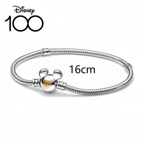 Disney-Basis Armband | 925 Verzilverd | Diverse maten, Sieraden, Tassen en Uiterlijk, Armbanden, Nieuw, Zilver, Zilver, Verzenden