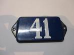 EMAILLE BORDJE HUISNUMMER 41, Ophalen of Verzenden