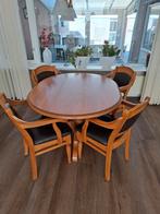 blank eiken tafel plus stoelen, Ophalen, Gebruikt