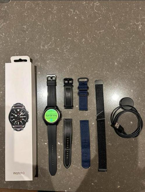 Samsung galaxy watch 3 - 46 mm, Sieraden, Tassen en Uiterlijk, Smartwatches, Zo goed als nieuw, Android, Zwart, Ophalen of Verzenden