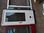 Hardhout tuindeur dubbelglas met kozijn, Ophalen, Gebruikt
