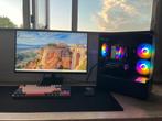 Black RGB Game Pc / Ryzen 5 5600 / Rtx 4060 / 16Gb / 512Gb, Zelf gebouwde pc, Virtual Reality, Nieuw, Nvt