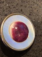 Noosa Amsterdam Button - Paars/Wit chunk, Overige materialen, Wit, Minder dan 4 cm, Ophalen of Verzenden