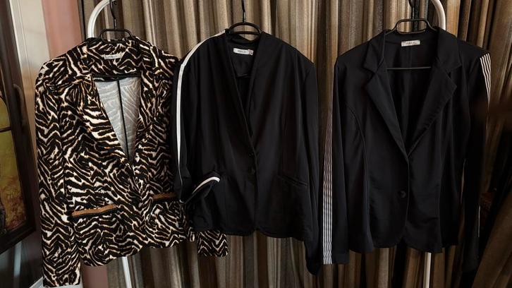 Vera Jo Travelstof Blazer L stretch nieuw zwart tijger, Kleding | Dames, Jasjes, Kostuums en Pakken, Zo goed als nieuw, Jasje