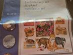Lanarte borduurpatroon Franciens katten met restgaren, Ophalen of Verzenden, Zo goed als nieuw, Patroon