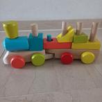 Houten Trein Stapelspeelgoed, Ophalen of Verzenden, Zo goed als nieuw, Duw- of Trekspeelgoed
