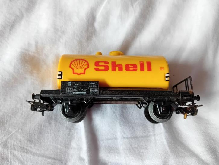 Marklin Esso wagon, treinbaan, H0, Hobby en Vrije tijd, Modeltreinen | H0, Gebruikt, Wagon, Märklin, Ophalen of Verzenden