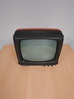 Rood / zwarte vintage erres draagbare televisie  type 07 844, Audio, Tv en Foto, Vintage Televisies, Ophalen, Overige merken