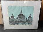 Zeefdruk linosnede Seinpost Scheveningen 1976 Sees Vlag, Antiek en Kunst, Kunst | Litho's en Zeefdrukken, Ophalen