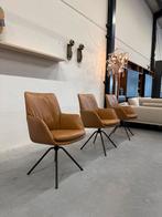 6 Nieuw De Toekomst Rhode draai eetkamerstoelen leer stoel, Bruin, Nieuw, Leer, Ophalen of Verzenden
