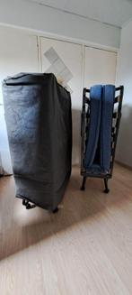 Opklapbed / Logeerbed - Inclusief Matras, Ophalen, Gebruikt, Eenpersoons, Bruin