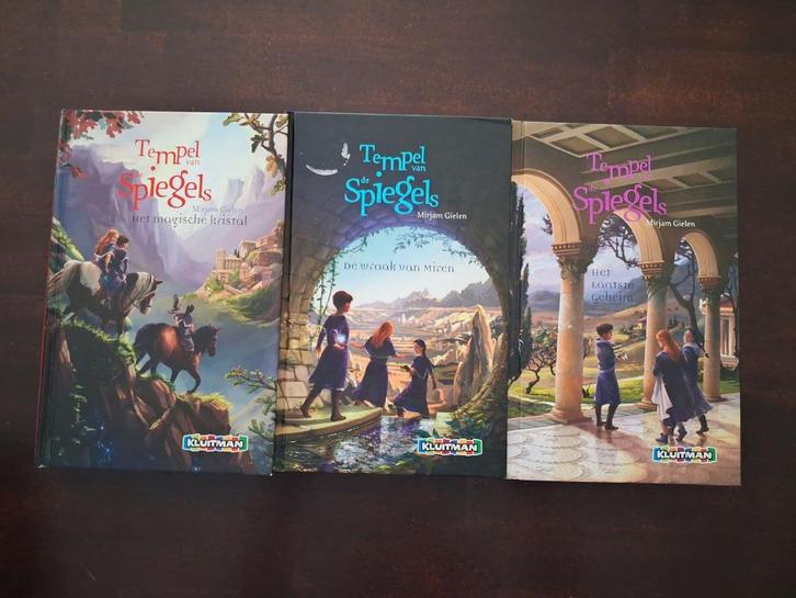 Mirjam Gielen - tempel van de spiegels trilogie, setprijs, Boeken, Kinderboeken | Jeugd | 13 jaar en ouder, Zo goed als nieuw