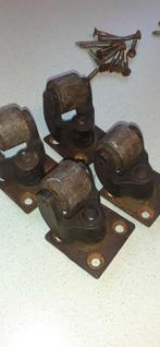 4 Piano Wieltjes - 1 Beschadigd, Ophalen of Verzenden, Gebruikt, IJzer, Overige typen