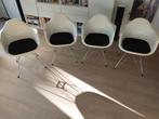 Vitra Eames DAR stoelen wit 4x, Huis en Inrichting, Stoelen, Kunststof, Gebruikt, Wit, Ophalen of Verzenden