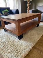 Salontafel teakhout, Ophalen, Gebruikt, 100 tot 150 cm, Teakhout
