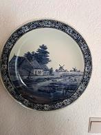 Vintage Delfts Blauw Wandbord XXL Boch Royal Sphinx, Ophalen