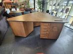 Vintage bureau driehoek met lades en postvak 188x78, Ophalen, Gebruikt