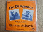 Ria van Schayk – De Diligence N.O.N. Records – 011 vinyl 7", Overige formaten, Levenslied of Smartlap, Gebruikt, Ophalen of Verzenden