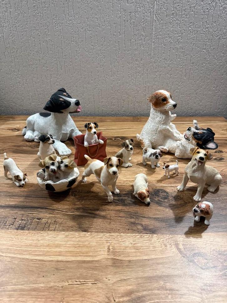 Jack Russel Beeldjes Collectie, Verzamelen, Beelden en Beeldjes, Zo goed als nieuw, Dier, Ophalen of Verzenden