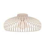 2x Eglo Mogano Plafondlamp Ø43cm - Zand - Nieuw in Doos, Huis en Inrichting, Ophalen, Nieuw, Hout, Modern
